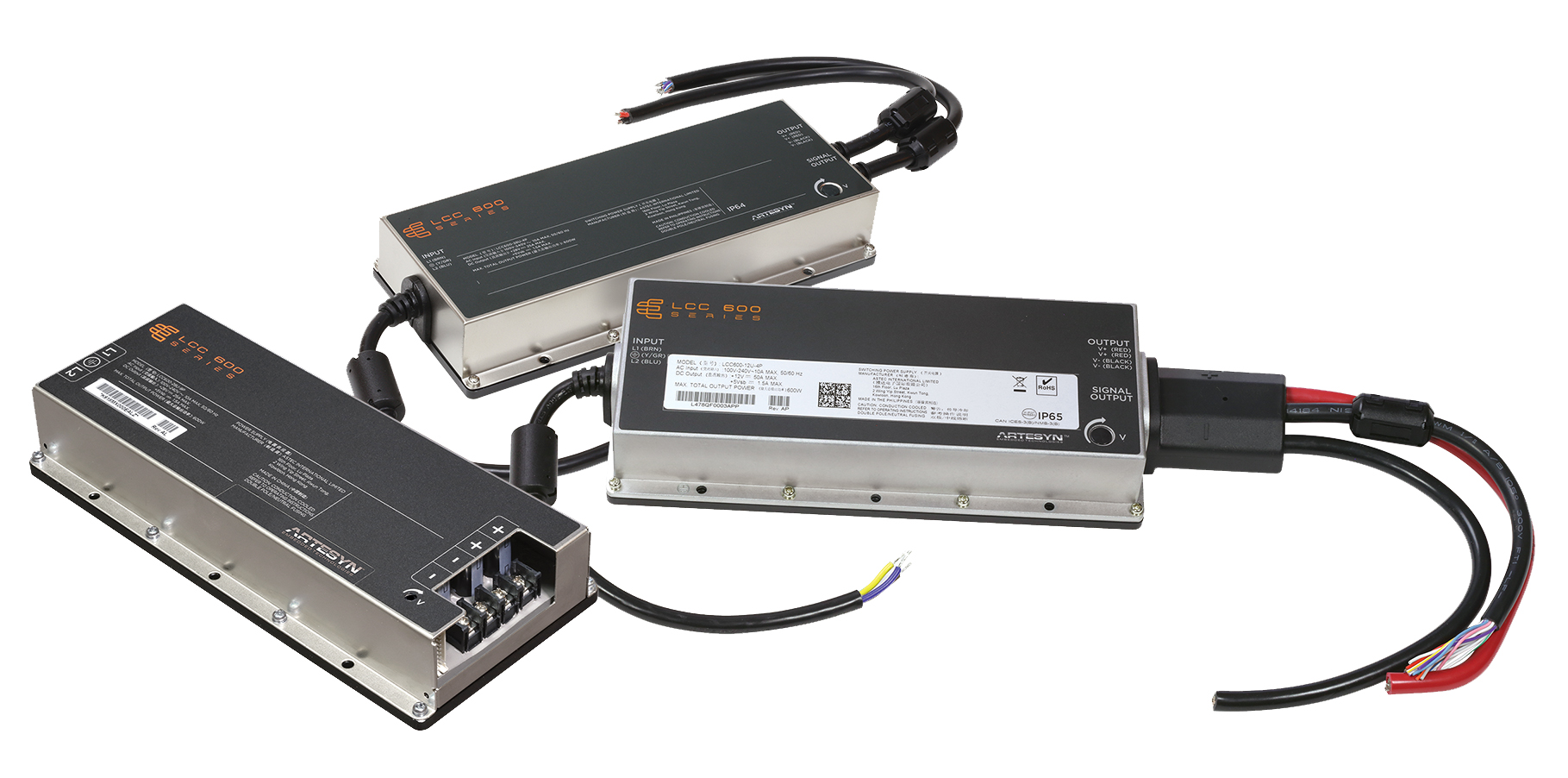 Artesyn Switching Power Supply, LCC600-28U-9P, 28V dc, 21.4A, 600W, 1 Output, 127 → 374 V dc, 90 → 264 V