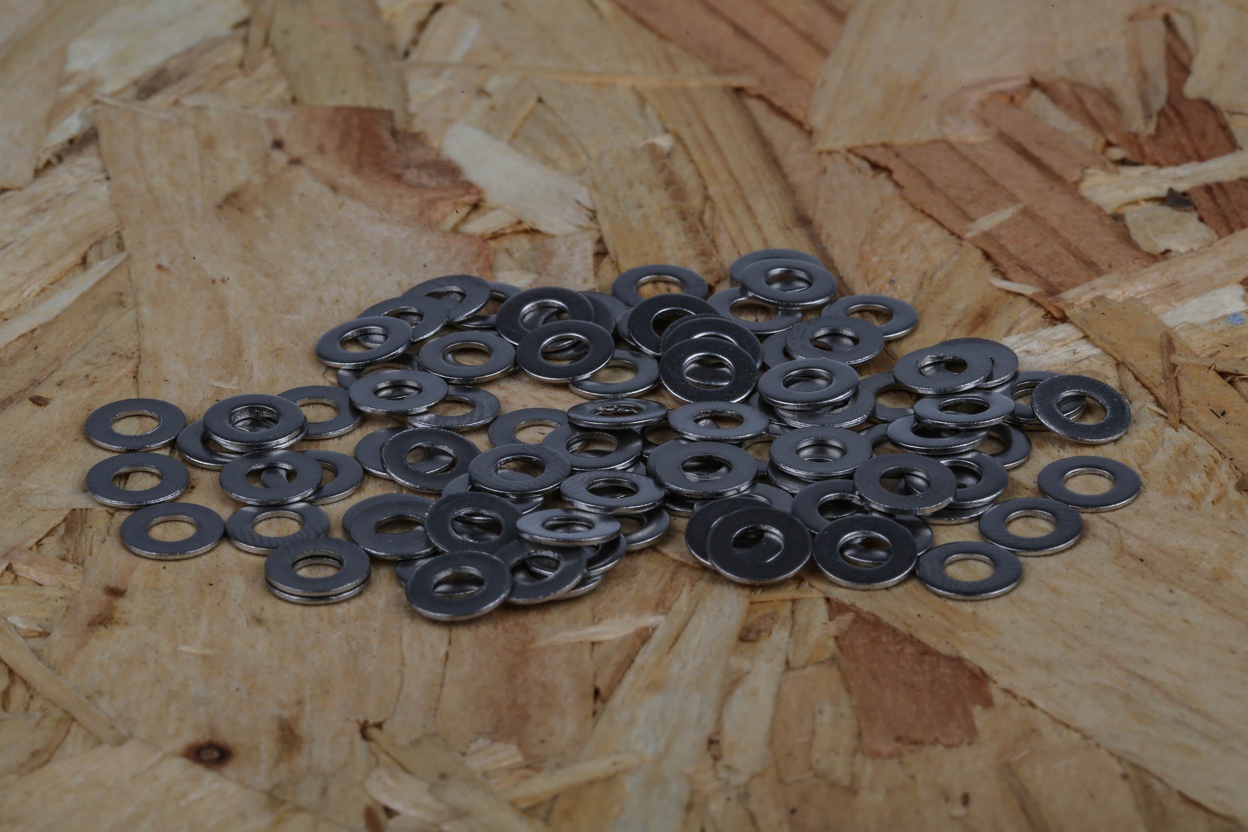 RS PRO A4 316 Stainless Steel Plain Washers, M3, DIN 125A