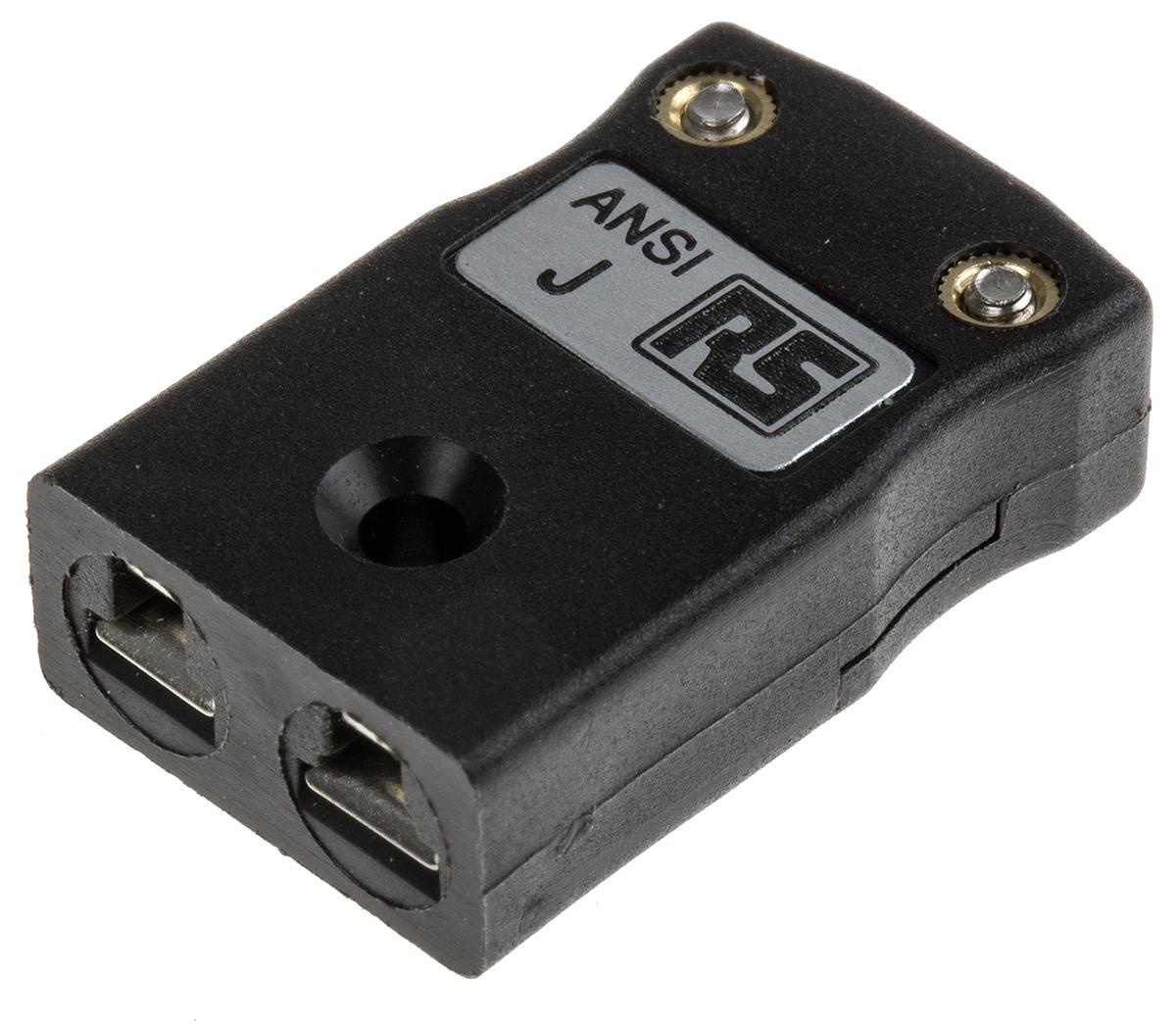 RS PRO Miniature Thermocouple Connector for Use with Type J Thermocouple, 4mm Probe, ANSI, RoHS Compliant Standard