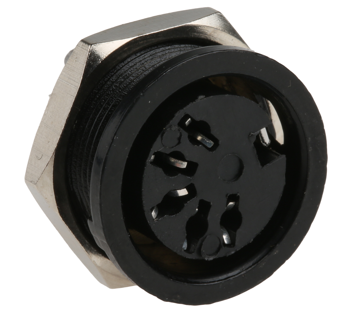 RS PRO 5 Pole Din Socket, 4A, 100 V ac, Female, Panel Mount