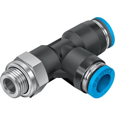 Festo QSTL Series Push-in Fitting, G 1/4 Male to For tubing outside diameter 6 mm, Threaded-to-Tube Connection Style,