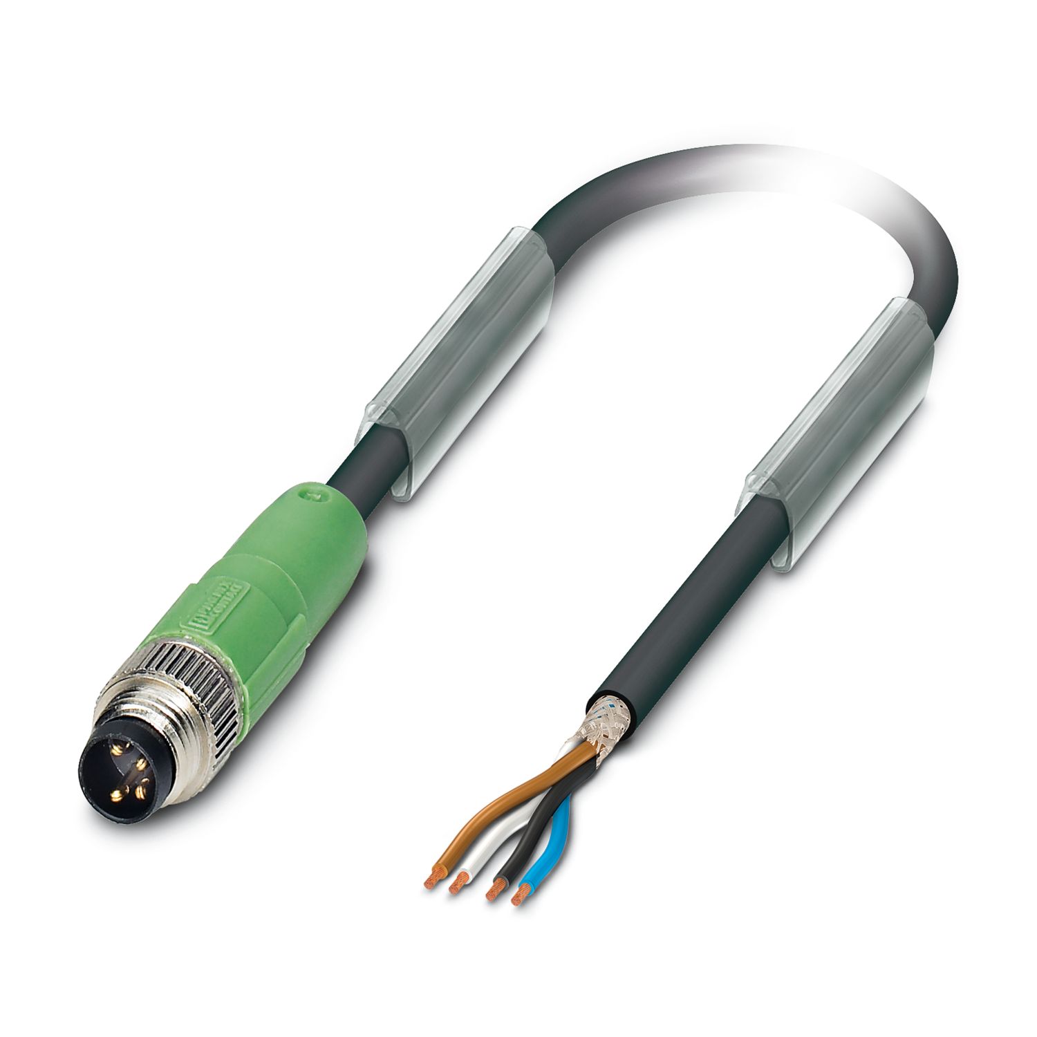 Phoenix Contact Male 4 way Straight Plug M8 to 4 way Free Cable End Sensor Actuator Cable, 1.5 m
