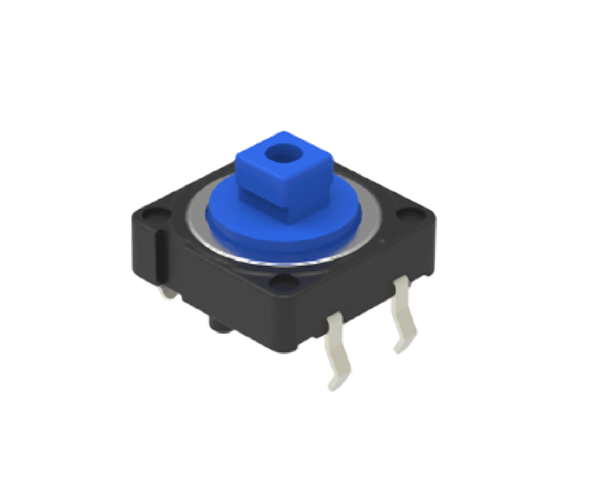 Alps Alpine Blue Cap Tactile Switch, SPST 50 mA 3mm Snap-In