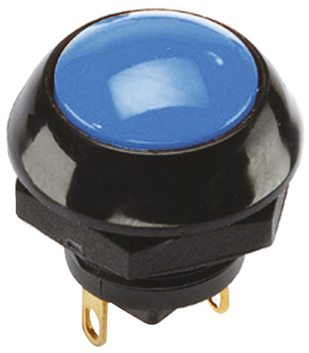 Otto Push Button Switch, Momentary, Panel Mount, SPDT, 25V dc, IP68S
