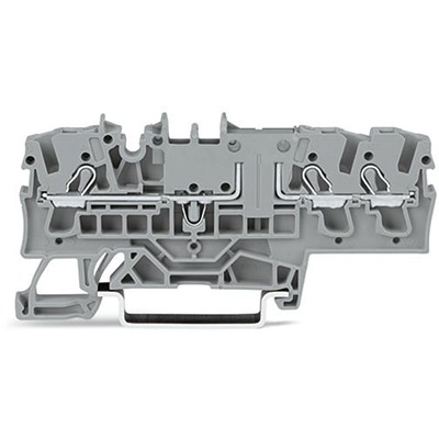WAGO 2002-1701 TOPJOB S Series Grey, 2.5mm², 1-Level, Push In Termination, ATEX, CSA, IECEx