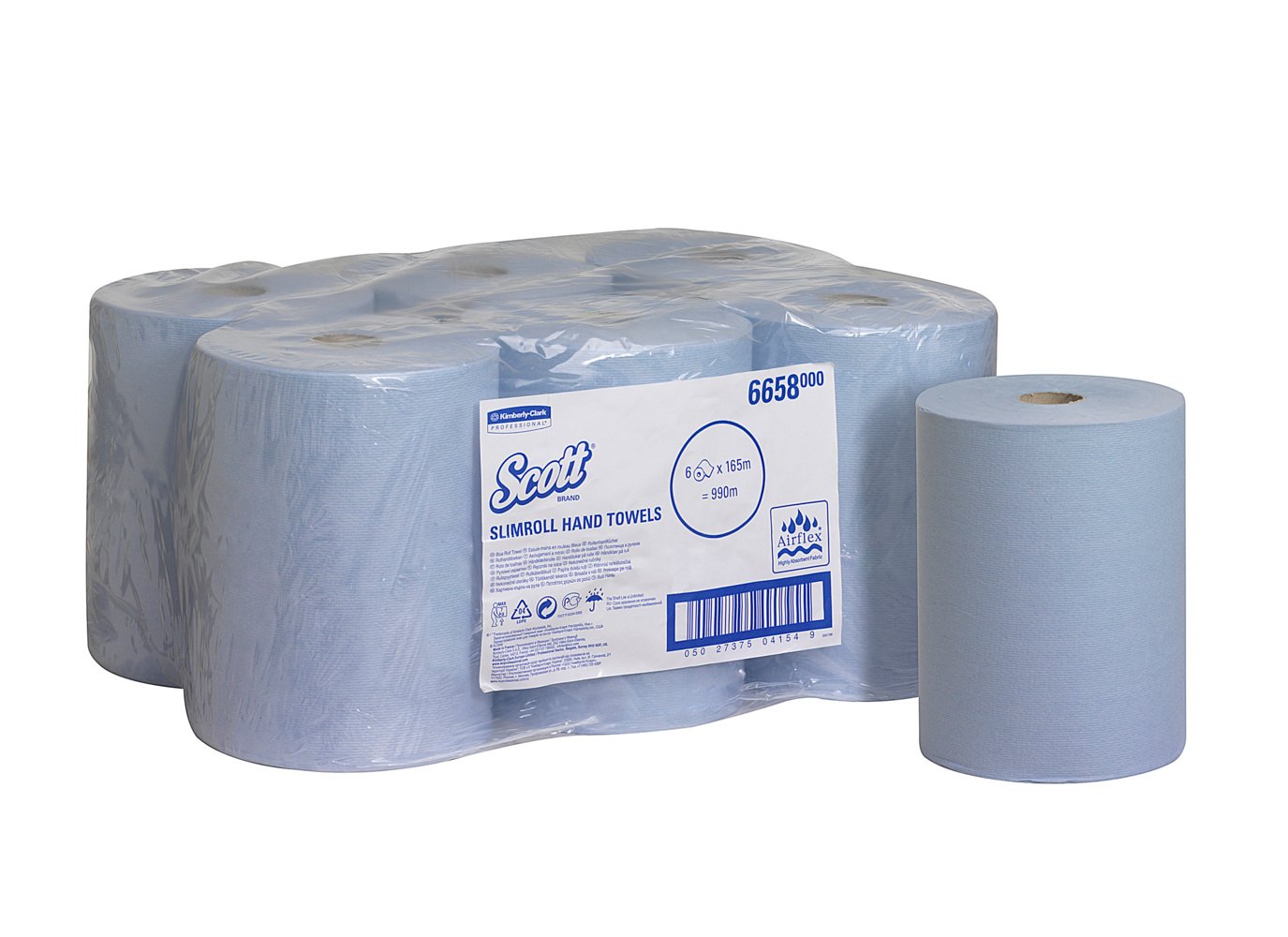SCOTT Scott Rolled Blue Paper Towel, 198mm