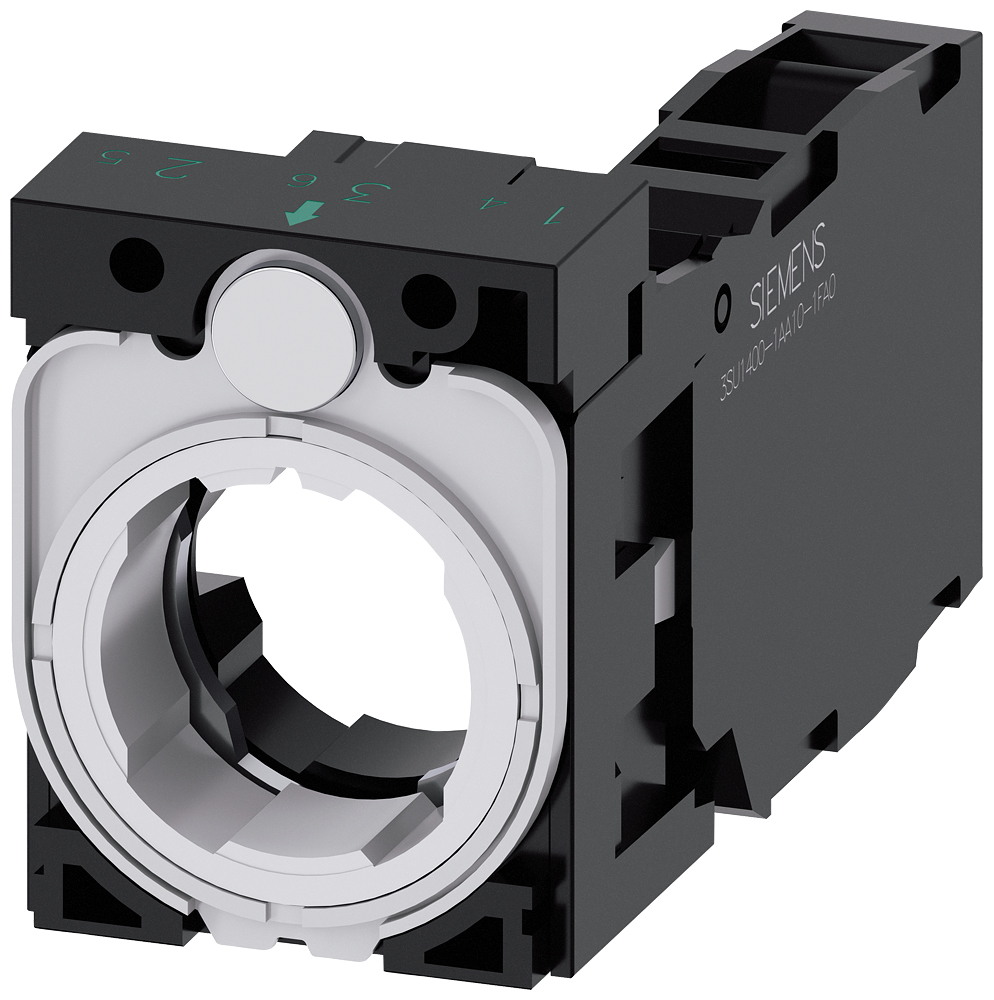 Siemens SIRIUS ACT 3SU15 Series Contact Block, 5 ... 500V, 1NO + 1NC