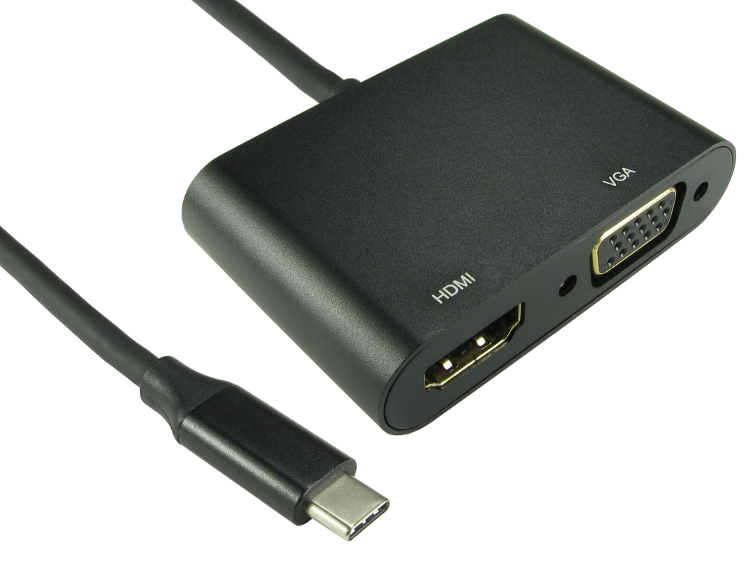 RS PRO USB C to HDMI, VGA Adapter, USB 3.0, 1 Supported Display(s) - 1080