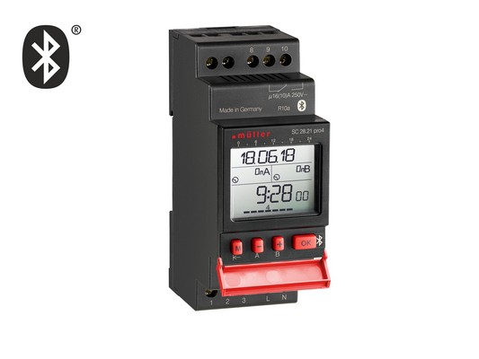 Muller Digital DIN Rail Time Switch 115 V ac, 2-Channel