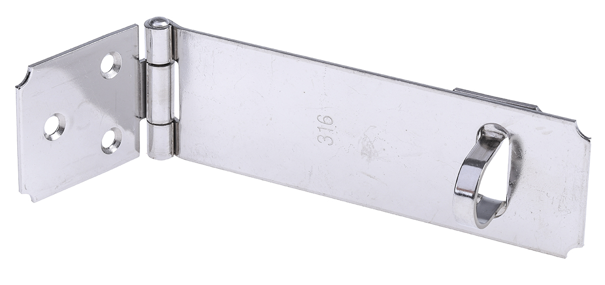 RS PRO Stainless Steel Hasp & Staple, 114 x 36mm