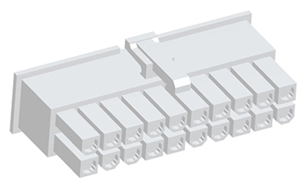 TE Connectivity, VAL-U-LOK Female Connector Housing, 4.2mm Pitch, 20 Way, 2 Row