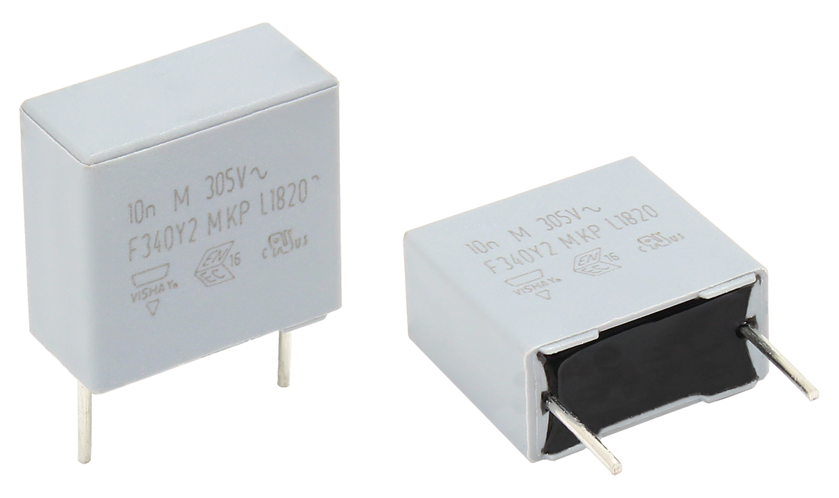 Vishay F340Y2 Polypropylene Film Capacitor, 305V ac, ±20%, 47nF, Through Hole