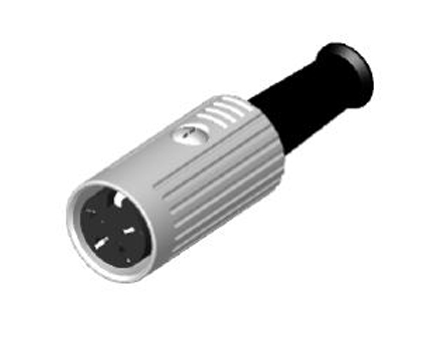 RS PRO 4 Pole Din Socket, 1A, 100 V ac, Push Lock, Female, Cable Mount