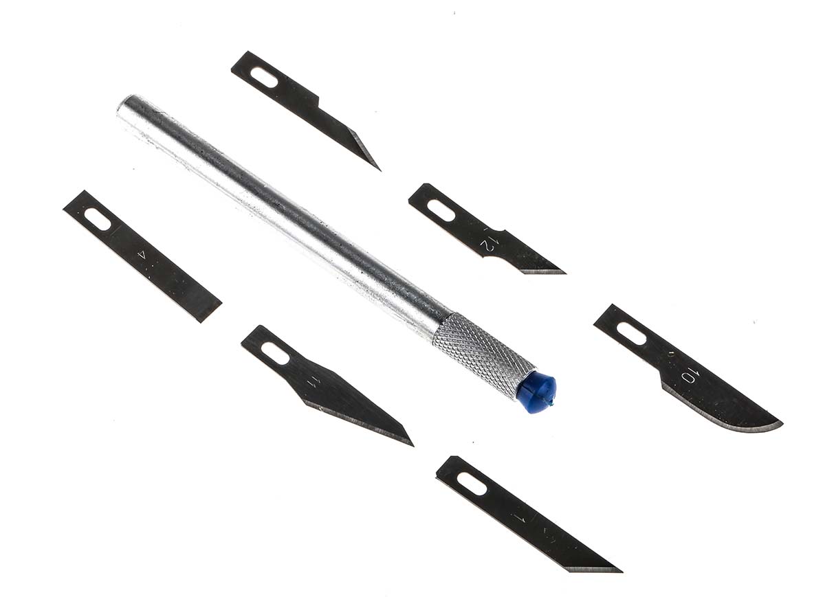 RS PRO 115mm Steel Precision Craft Knife Set