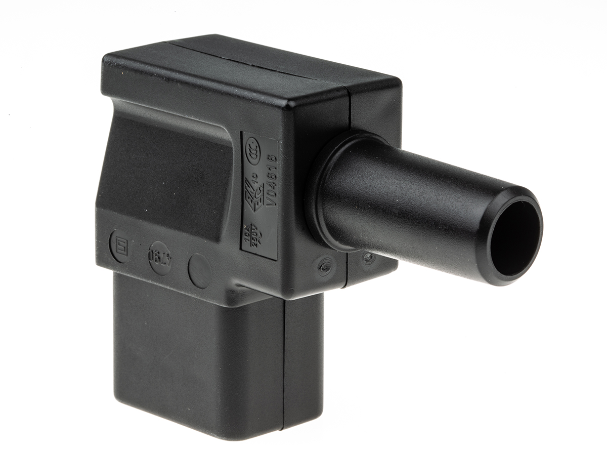 Schurter C19 Right Angle Cable Mount IEC Connector Socket, 16A, 250 V