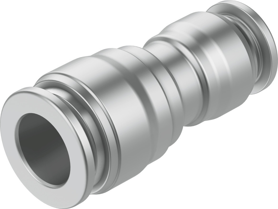 Festo NPQR Series Straight Tube-to-Tube Adaptor, 10 mm to 10 mm, Tube-to-Tube Connection Style, 8085706