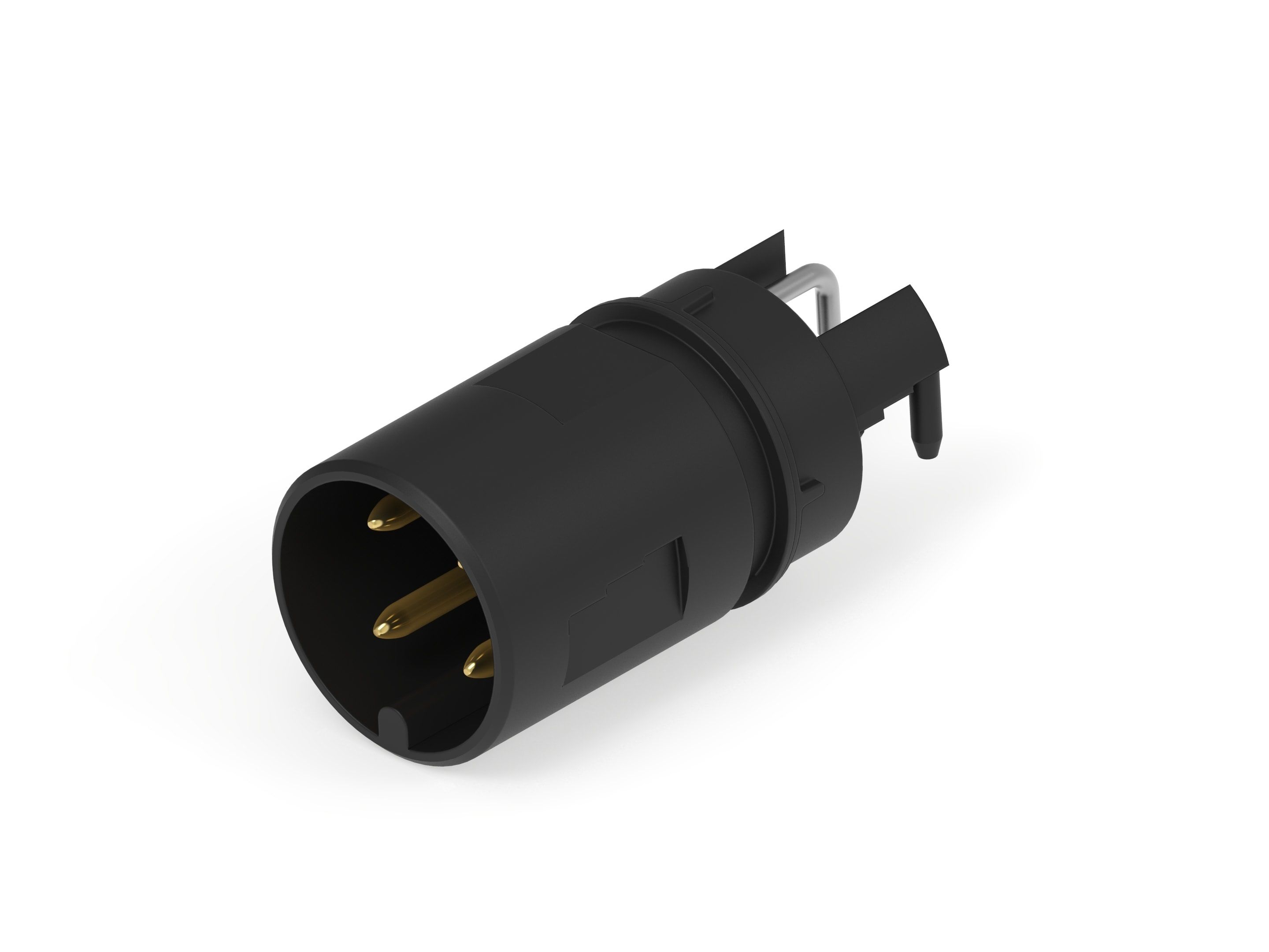 ERNI Circular Connector, 4 Contacts, Board, M12 Connector, Plug, Male, IP65, IP67, M12 Connector Series
