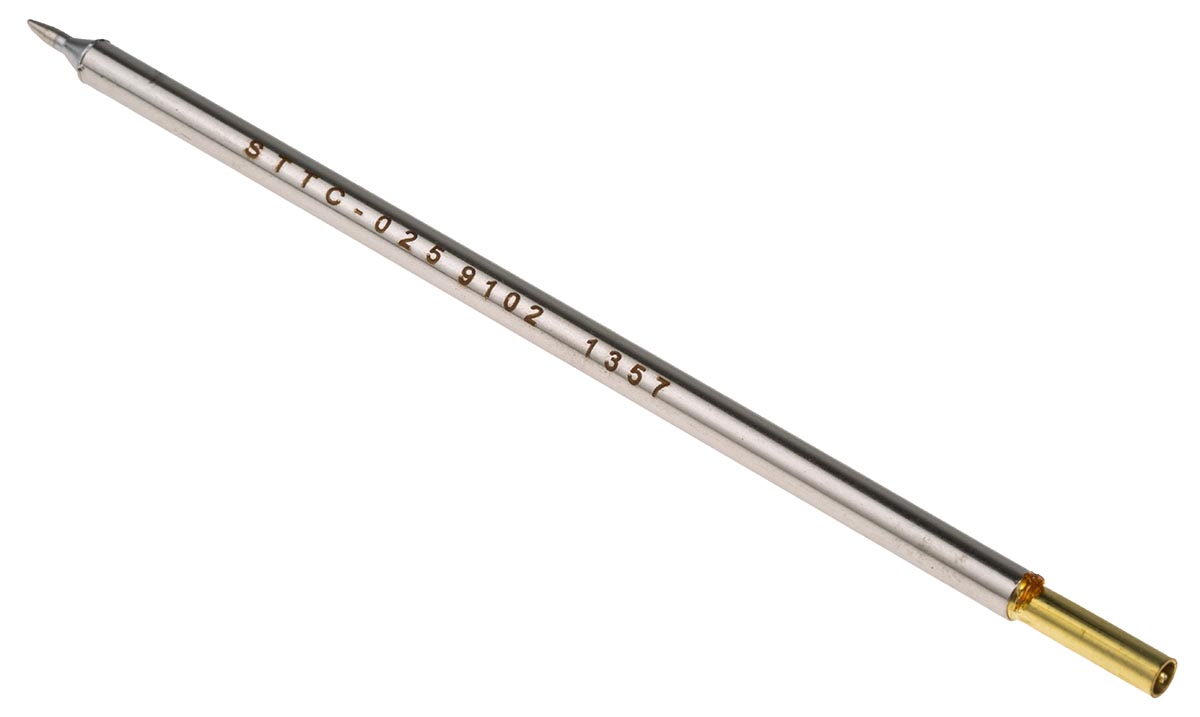Metcal STTC 1 mm Chisel Soldering Iron Tip for use with MX-H1-AV, MX-RM3E