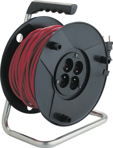 SAM 50m 4 Socket Type E - French Cable Reel, 250 V