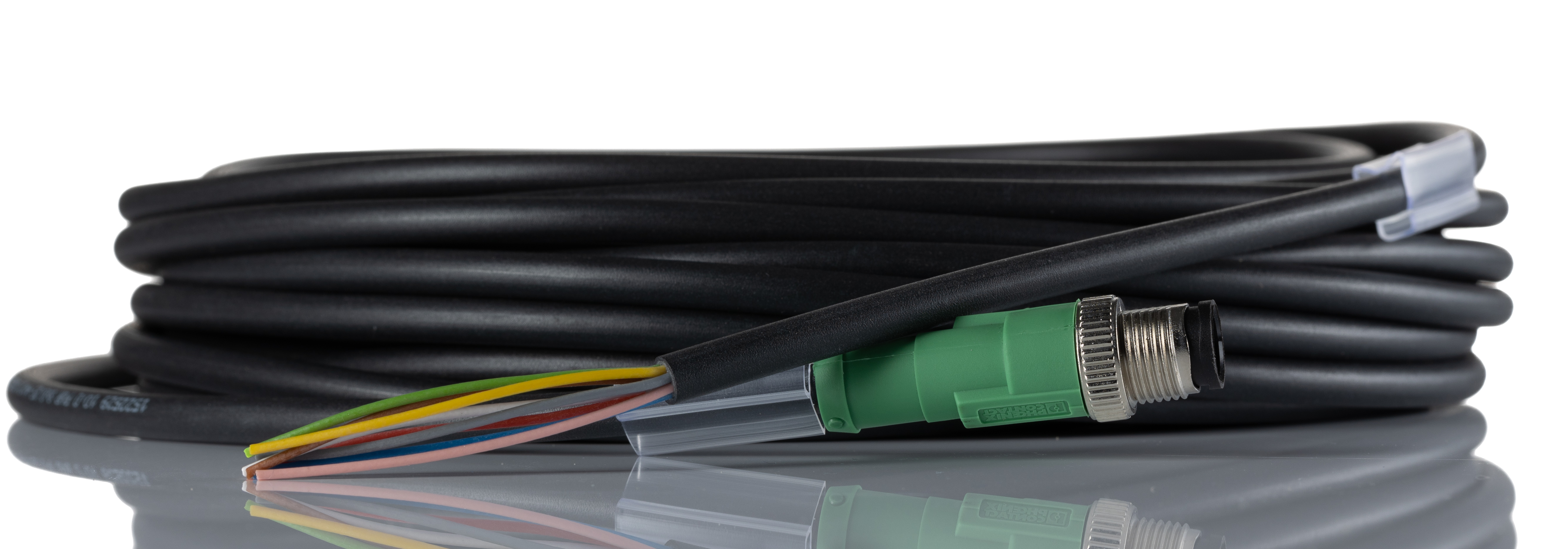 Phoenix Contact Male 8 way M12 to Unterminated Sensor Actuator Cable, 10 m