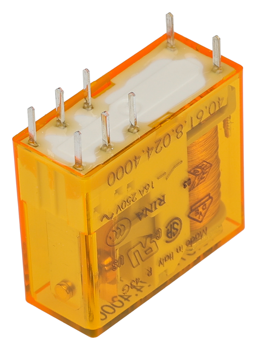 Finder PCB Mount Power Relay, 24V ac Coil, 16A Switching Current, SPDT