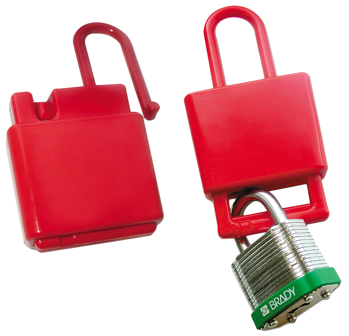 Brady Red 1-Lock Plastic Lockout Hasp, 9mm Shackle