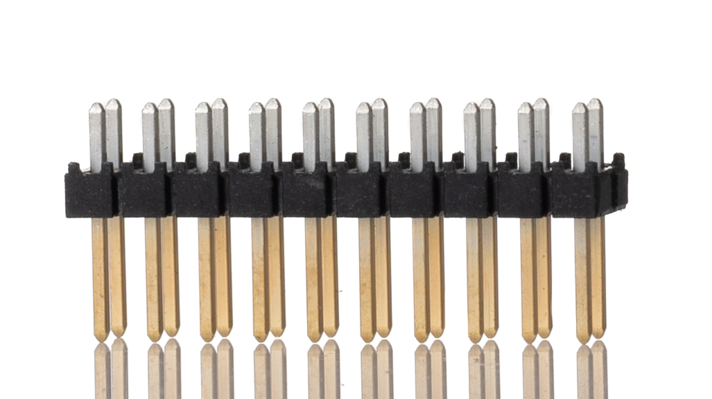 Samtec TSW Series Straight Through Hole Pin Header, 20 Contact(s), 2.54 mm Pitch, 2 Row, Unshrouded