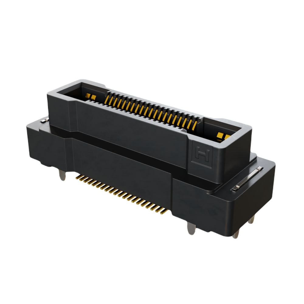 HARWIN FLECTO Series Vertical Surface PCB Header, 40 Contact(s), 0.5 mm Pitch, 2 Row, Shrouded