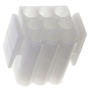 TE Connectivity, Commercial MATE-N-LOK Male Connector Housing, 6.1mm Pitch, 9 Way, 3 Row