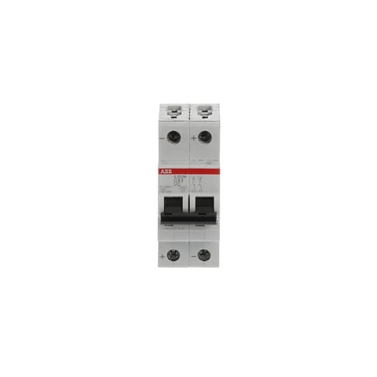 ABB System Pro M Compact S200 M UC MCB, 2P, 63A Curve C, 400V AC, 440V DC, 10 kA Breaking Capacity
