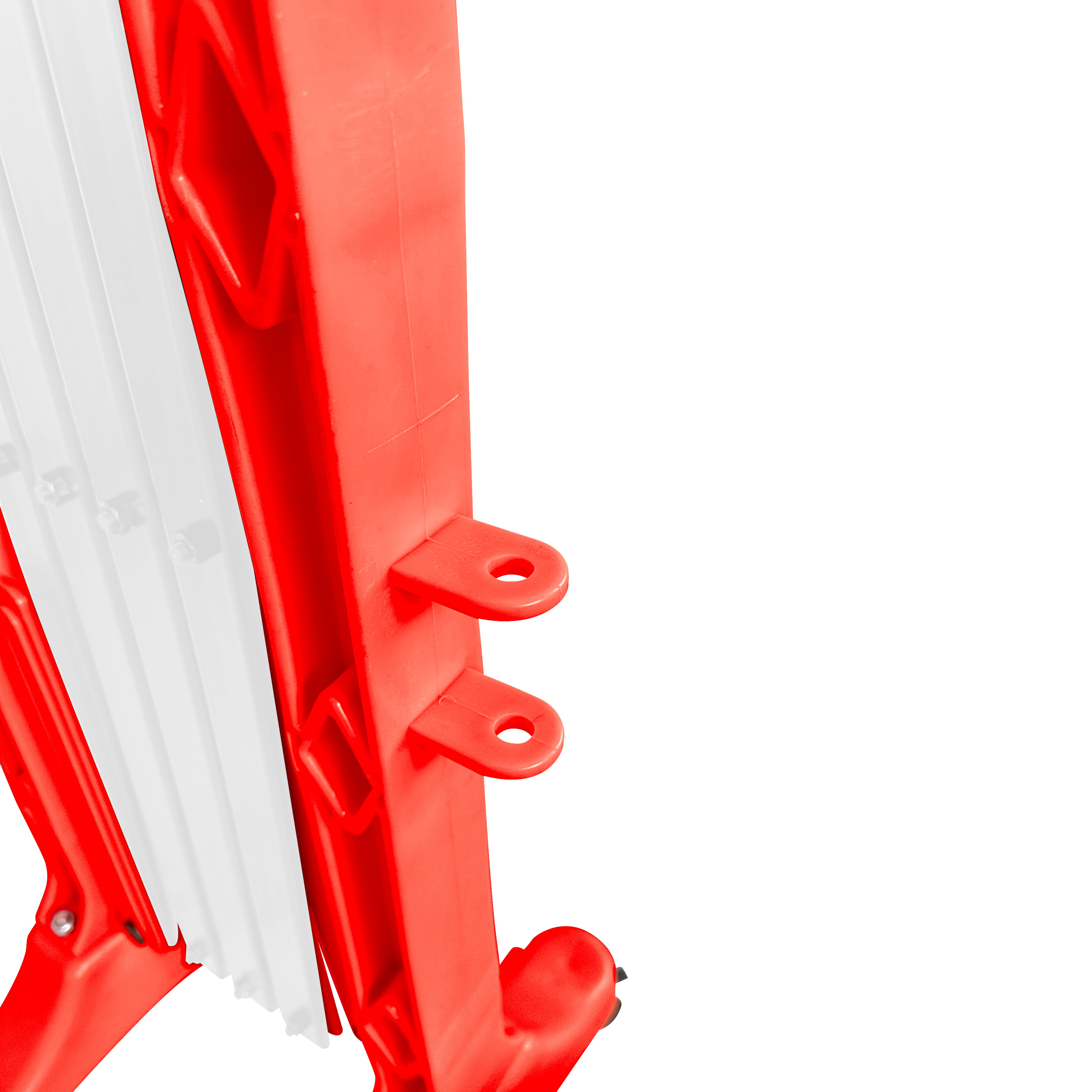 Viso Red/White Polypropylene Extendable Barrier