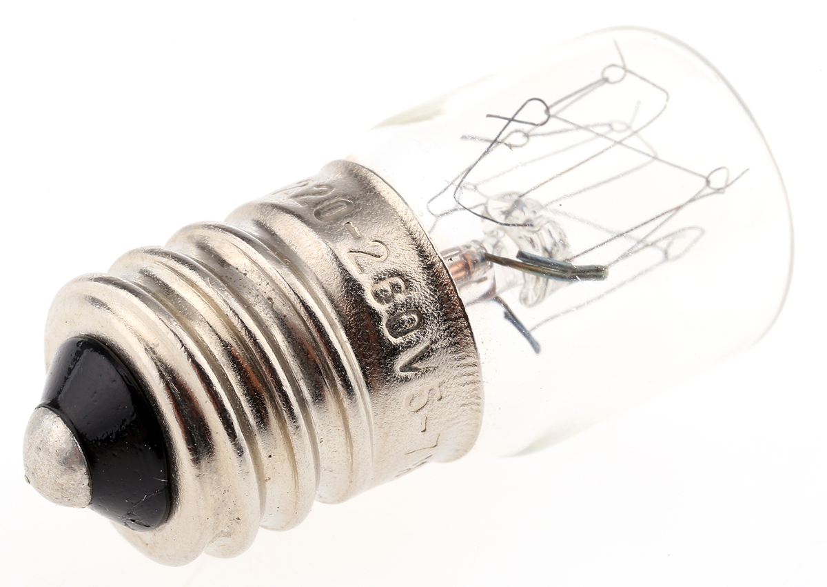 RS PRO E14 Indicator Light, Clear, 260 V, 27 mA, 1000h