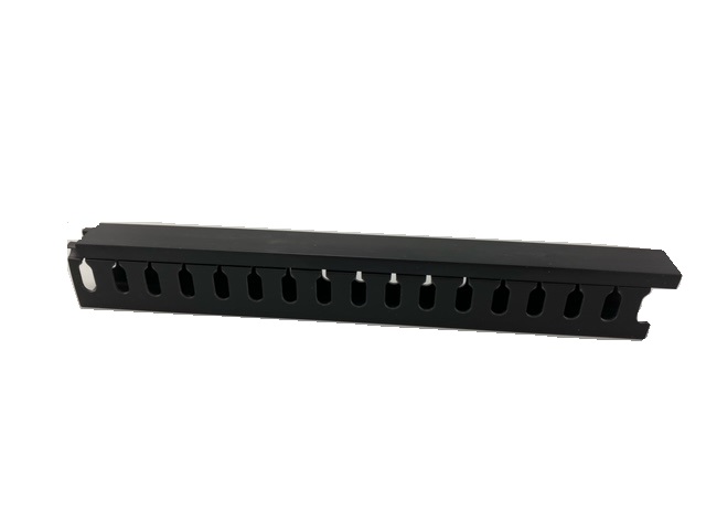 RS PRO Black Slotted Panel Trunking - Open Slot, W50 mm x D25mm, L2m, PVC
