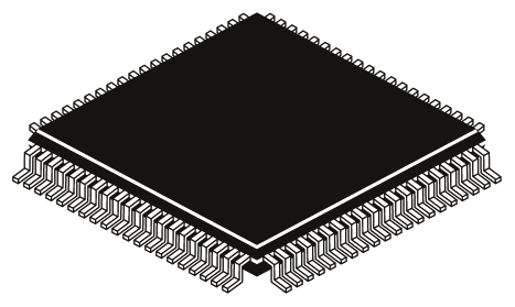 Analog Devices, 3 8-bit- ADC 110Msps, 80-Pin LQFP