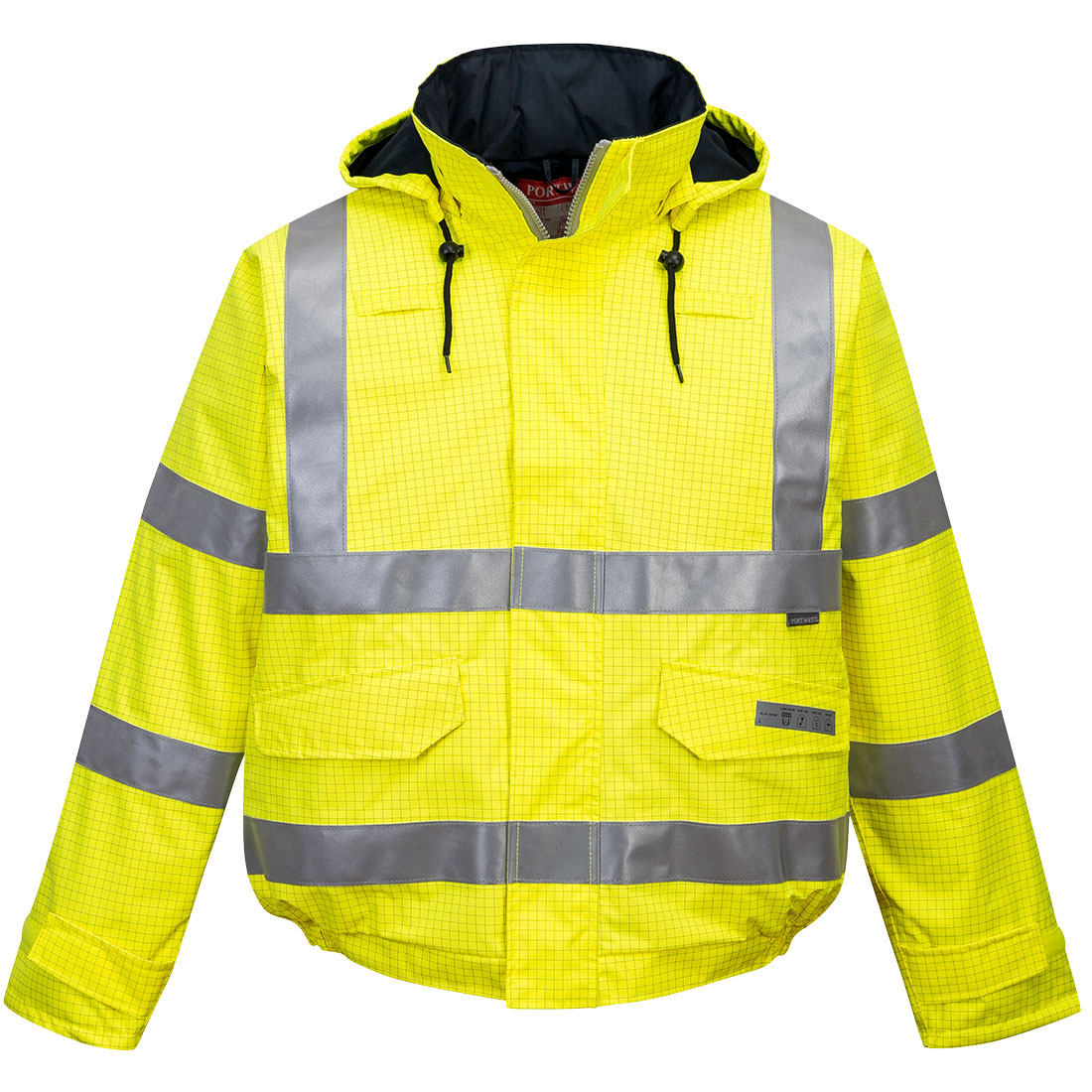 Portwest S773 Yellow Unisex Hi Vis Bomber Jacket, L