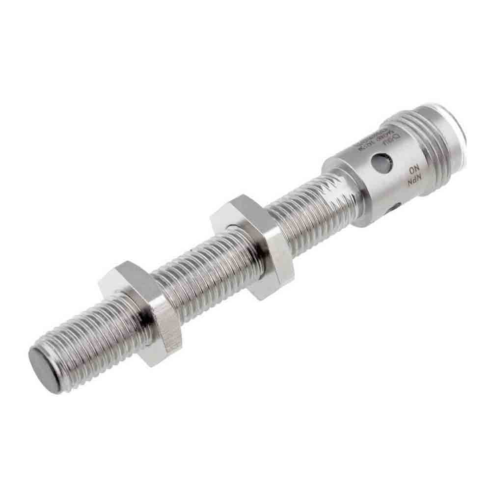 Omron Inductive Threaded Barrel Proximity Sensor, M8, 2 mm Detection, PNP NC, 12 → 24 V dc