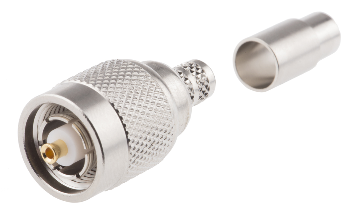 Amphenol RF, Plug Cable Mount TNC Connector, 50Ω, Crimp Termination, Straight Body