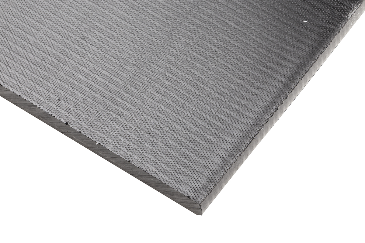 RS PRO Black Plastic Sheet, 500mm x 305mm x 10mm, Polyamide 6.6 glass fibre reinforced 30%