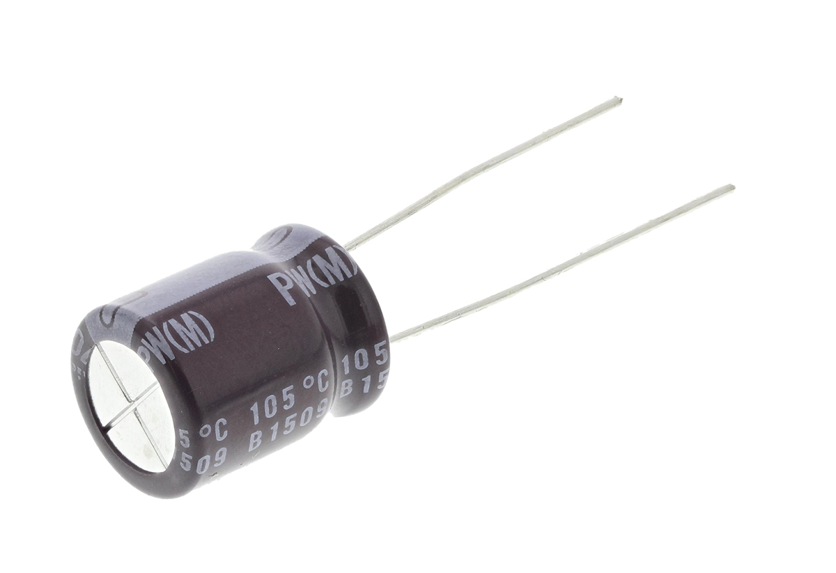 Nichicon 470μF Aluminium Electrolytic Capacitor 16V dc, Radial, Through Hole - UPW1C471MPD