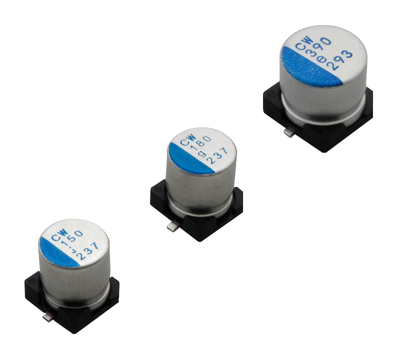 Nichicon 270μF Polymer Aluminium Solid Electrolytic Capacitor 2.5V dc, Surface Mount - PCW0E271MCO1GS
