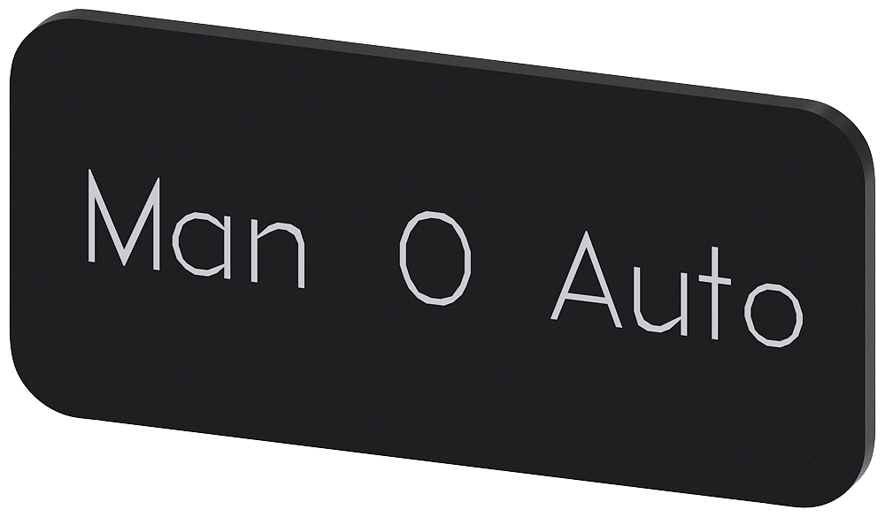 Siemens Labeling plate, Man - O - Auto
