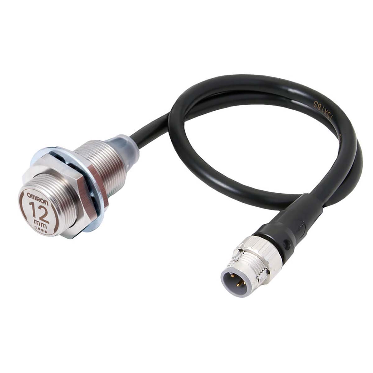 Omron Inductive Threaded Barrel Proximity Sensor, M18, 12 mm Detection, NPN NO, 10 → 30 V dc