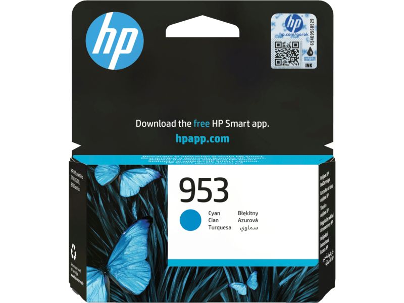 Hewlett Packard F6U12AE Cyan Ink Cartridge