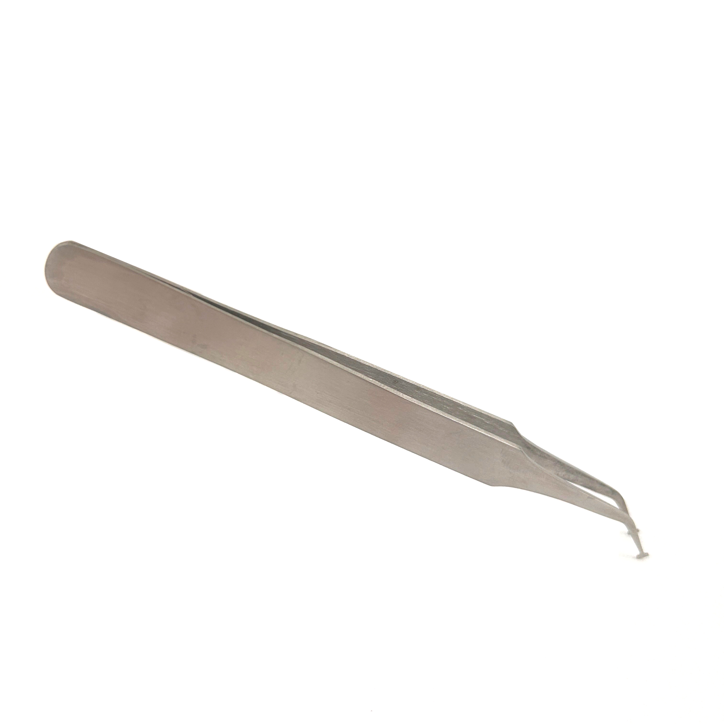 RS PRO 120mm, Low Carbon Austenitic Steel, Bent, Tweezer