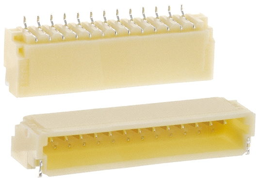 JST SH Series Right Angle Surface PCB Header, 13 Contact(s), 1 mm Pitch, 1 Row, Shrouded