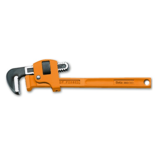 BETA Pipe Wrench, 350 mm Overall, 49mm Jaw Capacity, TPR Handle