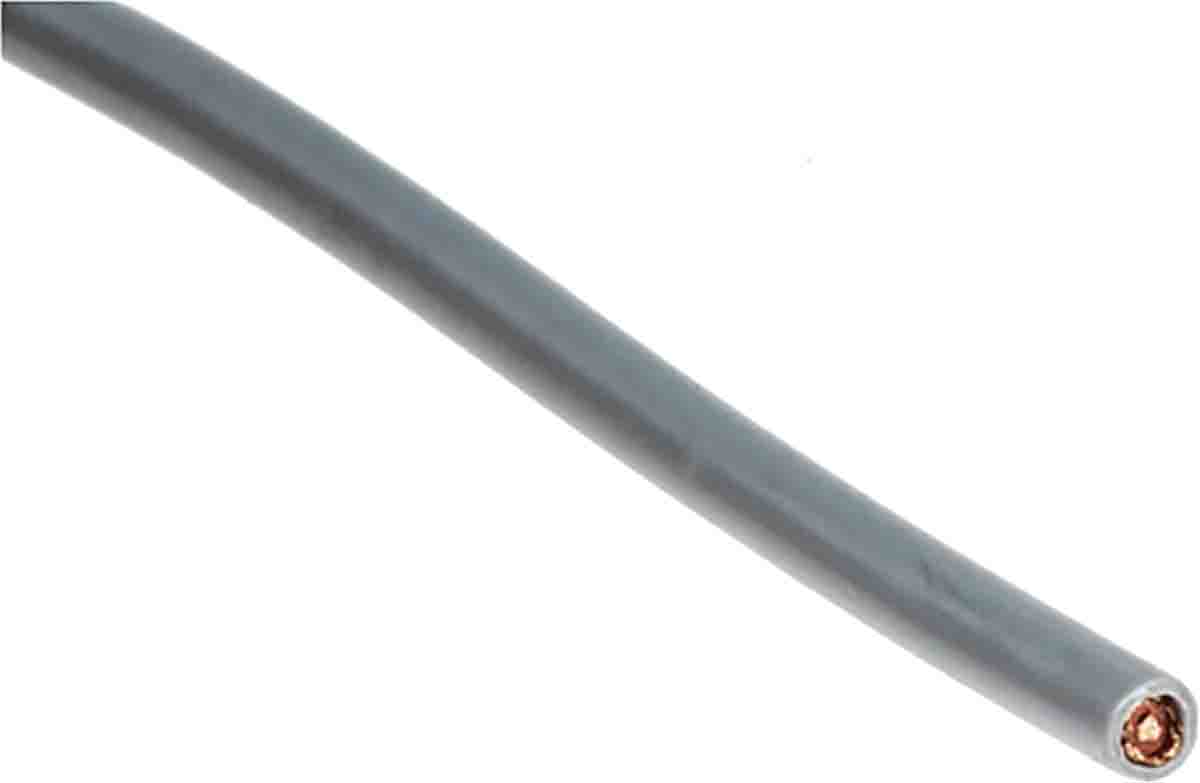 RS PRO 1 Core Microphone Cable, 0.5 mm² CSA Screened, 3.4mm od, 25m, Grey