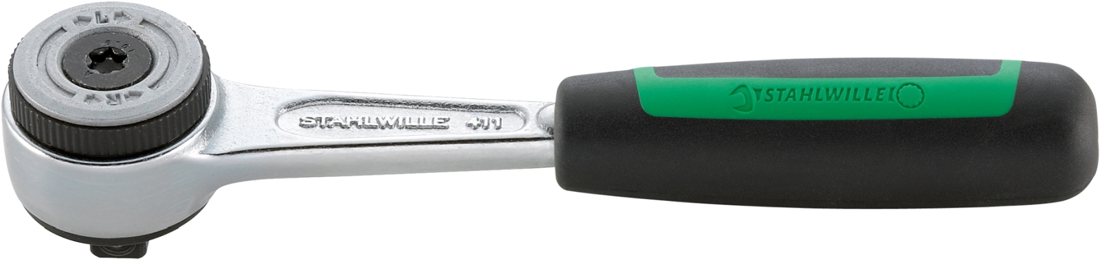 STAHLWILLE 4018754177745 1/4 in Square Ratchet with Straight Handle, 130 mm Overall