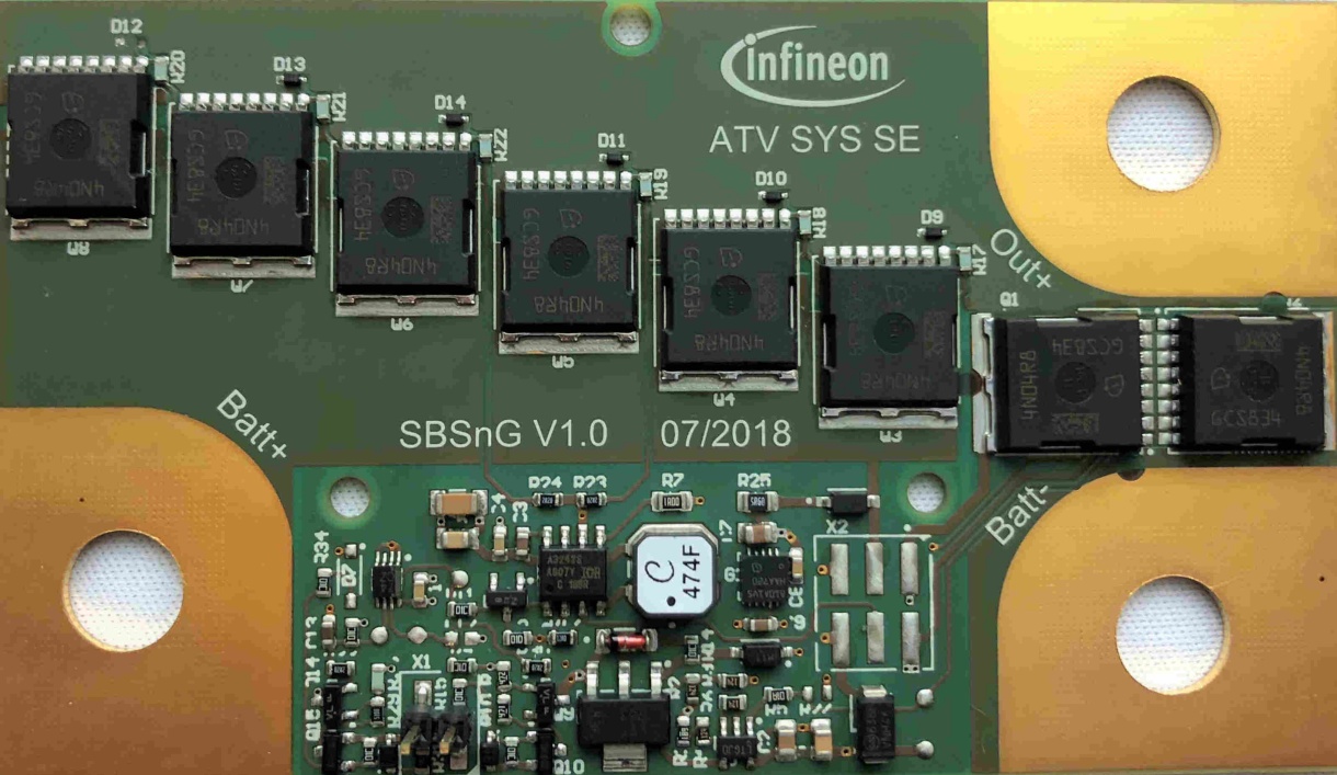 Infineon AUIR3242 BOARD UNIDIR MOSFET for AUIR3242S for Battery Switch, Power Distribution, Relays, Automotive
