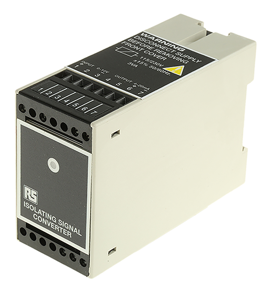 RS PRO Signal Conditioner, Voltage Input, Current Output, 24 → 230V ac Supply